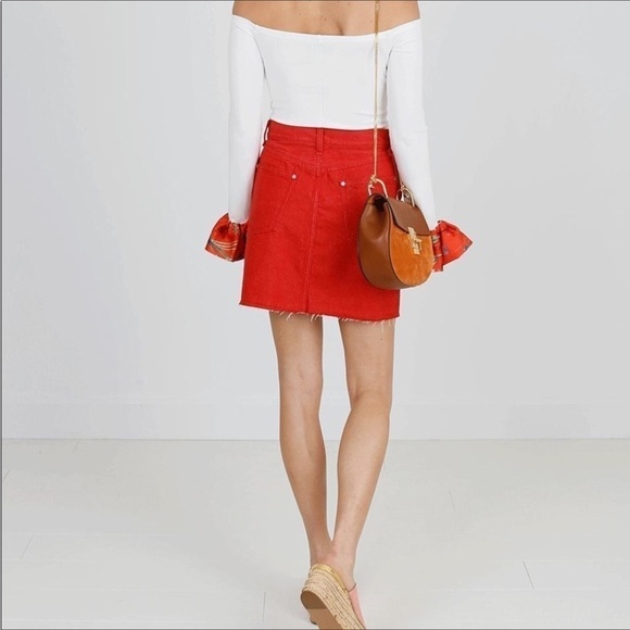 Alexis Kirin Women’s Off The Shoulder Top Flare Cuff Top Size XS - Picture 3 of 11